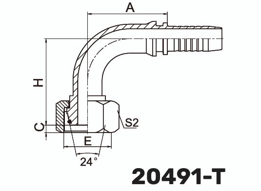 Фитинг DKOL Гайка 90&deg; DN 16