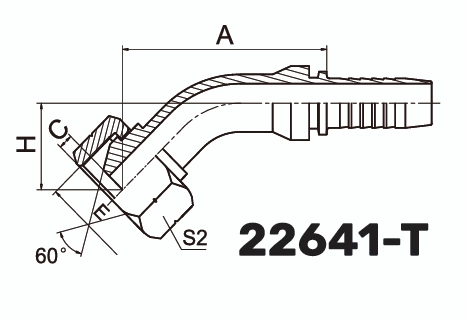 Фитинг BSP Гайка 45&deg; DN 12