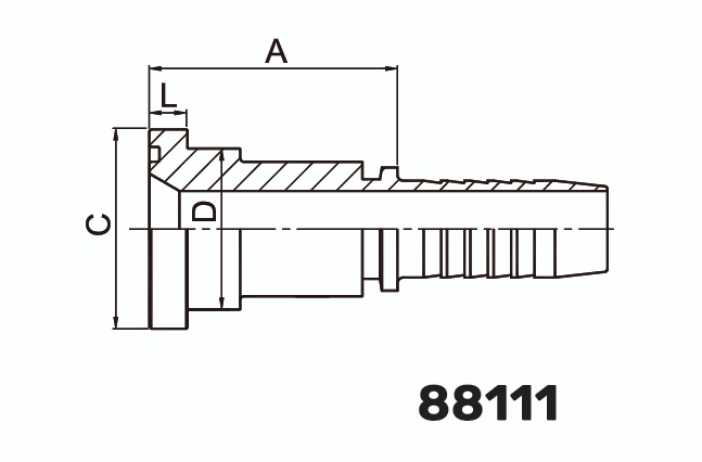 Фитинг фланцевый SF 45&deg; DN 16