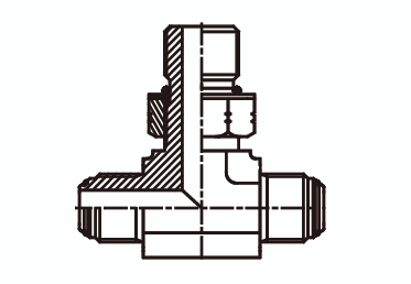 Тройник с уплотнительным кольцом ISO 11926 - 3