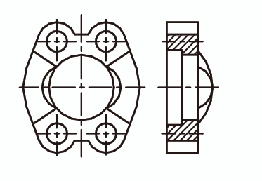 Скоба неразъёмная (квадрат) ISO 6162 - 2 SAE 0518