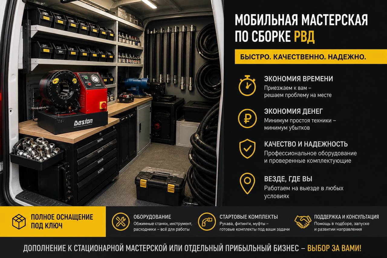 Мобильная мастерская по сборке РВД &mdash; это не &ldquo;дополнение&rdquo;.